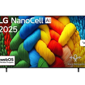 LG 75 inch LG NanoCell AI NANO80 4K Smart TV AI Magic remote HDR10 webOS25 2025 - Image 1