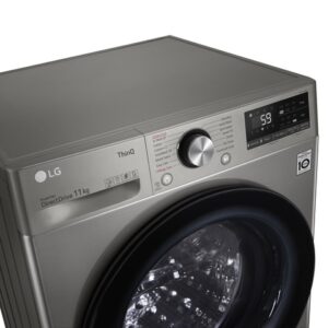 12kg LG Front Load Washer | F4V9BWP2EE | AI DD? | Steam? | ThinQ? | Wi-Fi | Silver - Image 3