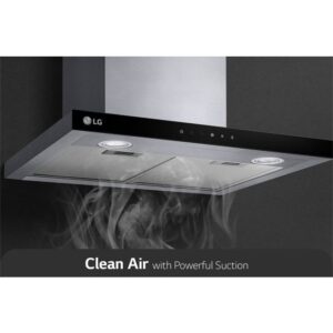 LG Hood 60cm,  With Touch Control, Powerful suction, and 3 modes with Power Boost mode - Image 5
