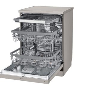 LG QuadWash™ Dishwasher, 14 Place Settings, EasyRack™ Plus, Inverter Direct Drive, Platinum Silver color QuadWash™EasyRack™ PlusInverter Direct DriveThinQ Frequently bought with… - Image 3