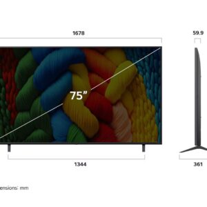 LG 75 inch LG NanoCell AI NANO80 4K Smart TV AI Magic remote HDR10 webOS25 2025 - Image 5